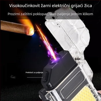 Višenamjenska LED svjetiljka s ark zapaljivačem — punjiva LED ključeva svjetiljka, prijenosno radno svjetlo, 2W, 150 mAh polimer baterija