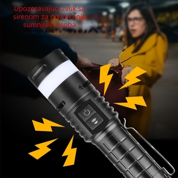 LED svjetiljka od aluminijske legure, 10W, 2500mAh, punjiva, Power Bank funkcija