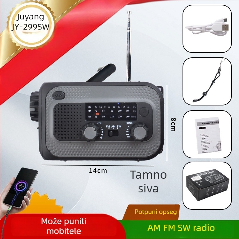 Vanjska višenamjenska LED svjetiljka za nužne situacije, 3W izvor svjetla, baterija 4000mAh, IP65, domet 50–100 m