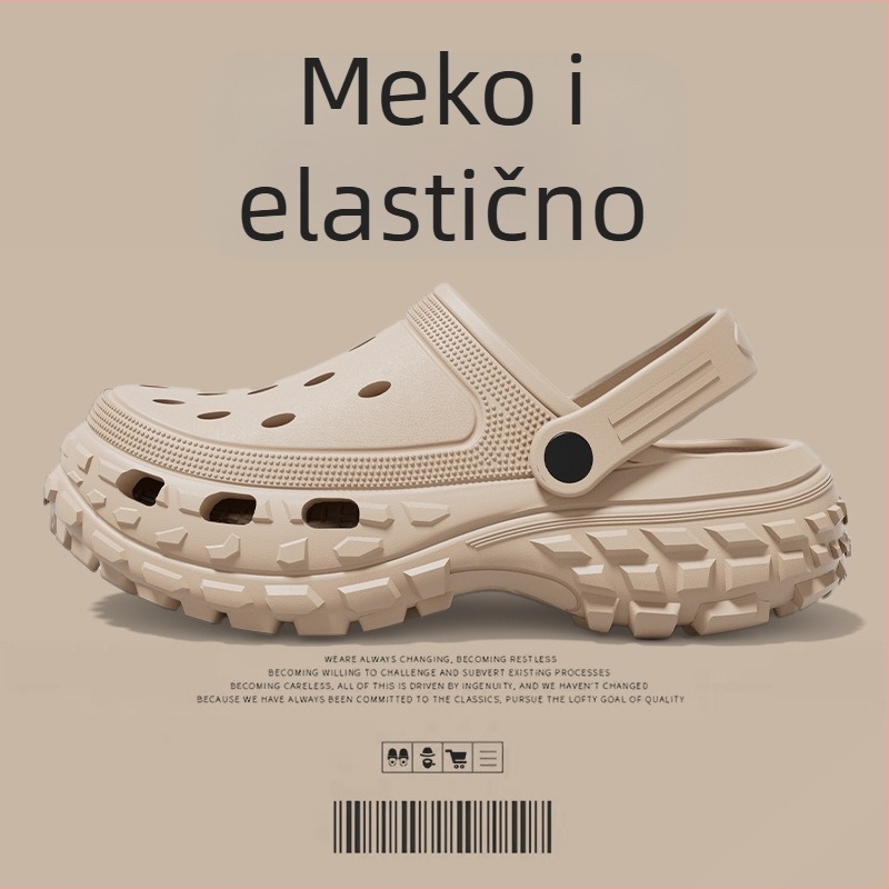 Muške sandale – EVA gornji dio i đon, zatvoren vrh, prozračne, vodootporne, protuklizne, stil Leisure Baotou, proljeće 2025.