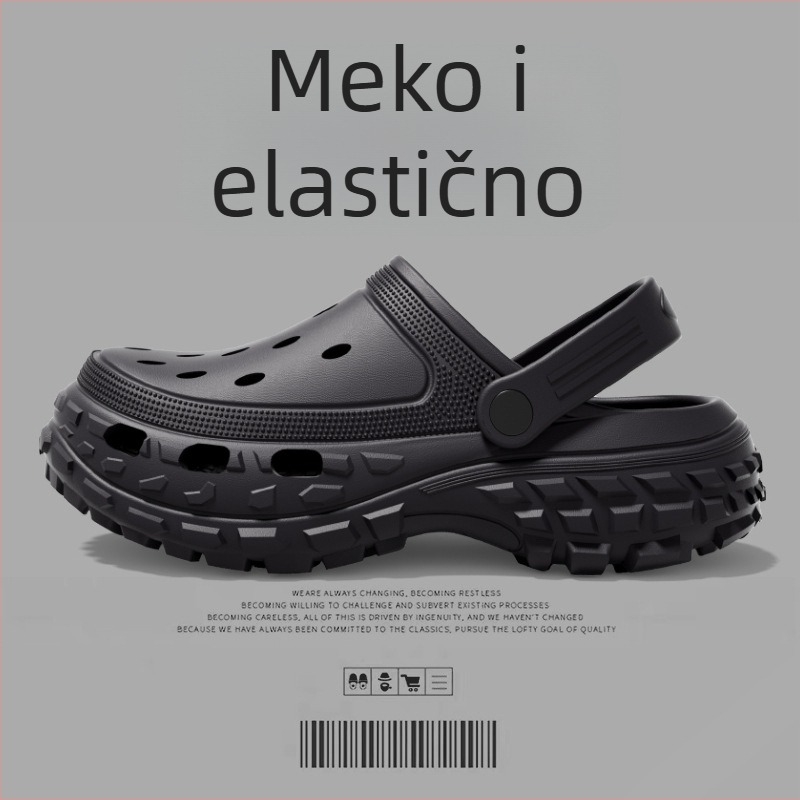 Muške sandale – EVA gornji dio i đon, zatvoren vrh, prozračne, vodootporne, protuklizne, stil Leisure Baotou, proljeće 2025.