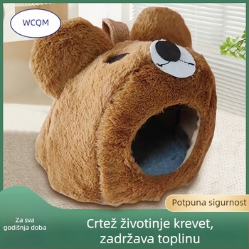 Plišano gnijezdo za pse, postelja za pse, skriveni stil, lako za čišćenje