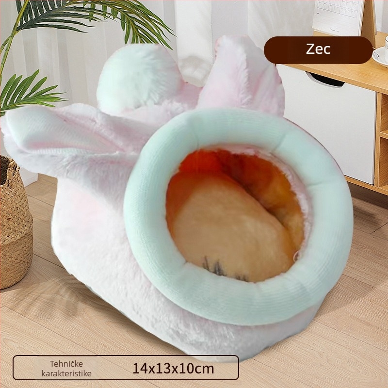 Plišano gnijezdo za pse, postelja za pse, skriveni stil, lako za čišćenje