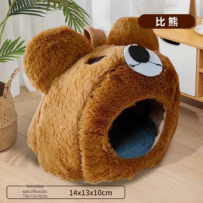 Plišano gnijezdo za pse, postelja za pse, skriveni stil, lako za čišćenje