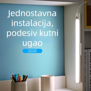 Zidna LED svjetiljka s punim spektrom, USB napajanje, zaštita očiju, prekidač senzora za skeniranje rukom, samoljepljiva za učenje i dom (CRI ≥95; USB napajanje; inteligentna kontrola; senzor skeniranja; samoljepljiva)
