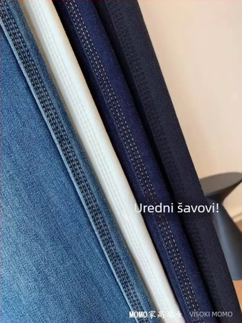 Traperice ravnog kroja, visoki struk, podstavljene fleesom, pamuk, mikroelastičnost