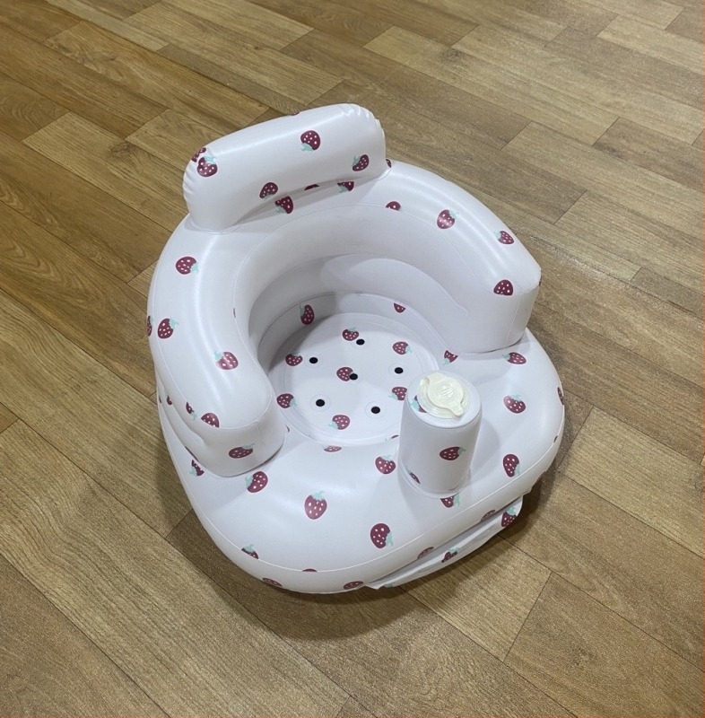 Sjedeće učenje za bebe u korejskom stilu s dizajnom pritiskom za napuhavanje, PVC materijal, za djecu od 0–3 godine, pogodna za unutarnju i vanjsku upotrebu, potiče emocionalni razvoj, vid i koordinaciju ruka-oko