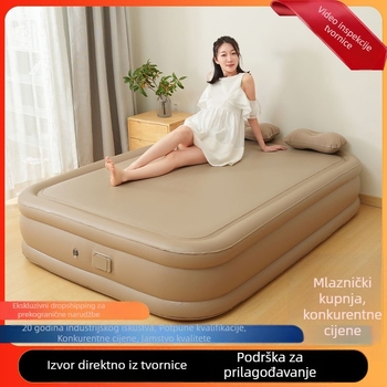 Elastično svileno zračno ležište – Ugrađeno potpuno automatsko napuhavanje, povećano, moderan minimalistički stil (ekološki PVC, 3-7 kg)