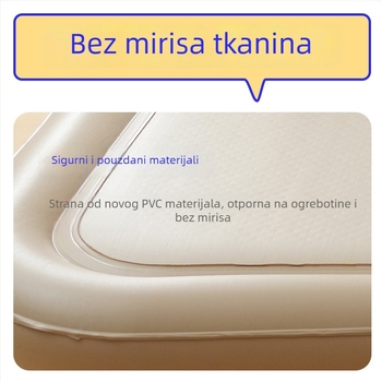 Elastično svileno zračno ležište – Ugrađeno potpuno automatsko napuhavanje, povećano, moderan minimalistički stil (ekološki PVC, 3-7 kg)