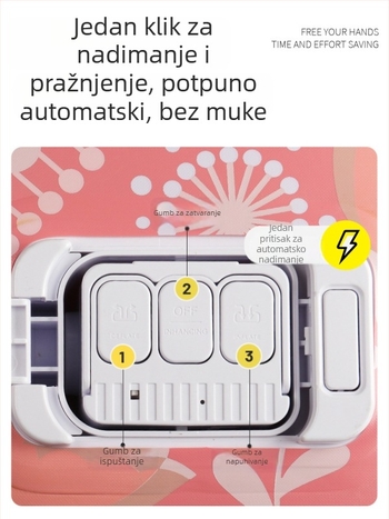 Naduvljiva posteljina za kampiranje s plišastom površinom, ugrađena električna pumpa, nosivost 300 kg