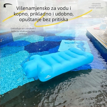 Naduvani kauč-ležaj za vanjsku uporabu, prijenosni, brzo napuhavanje, poliester površina