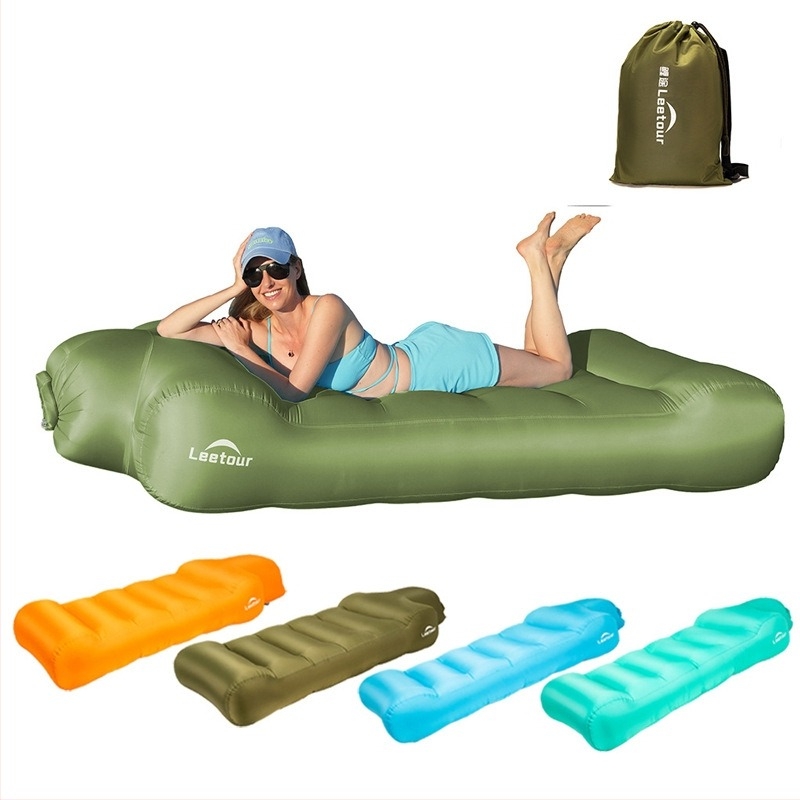 Naduvani kauč-ležaj za vanjsku uporabu, prijenosni, brzo napuhavanje, poliester površina