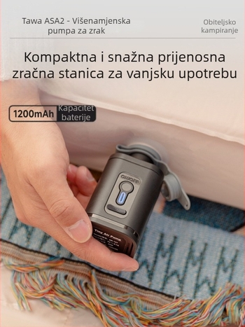 Naduvljivo ležište s električnom pumpom za kampiranje na otvorenom, površina od kompozitne tkanine, nafukljivi kauč i madrac