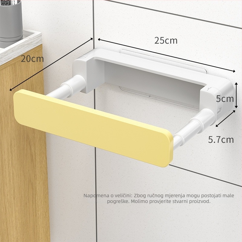 Zidni regal za umivaonik, jednoslojni, Friendly marka, moderan minimalistički stil