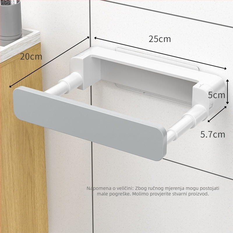 Zidni regal za umivaonik, jednoslojni, Friendly marka, moderan minimalistički stil