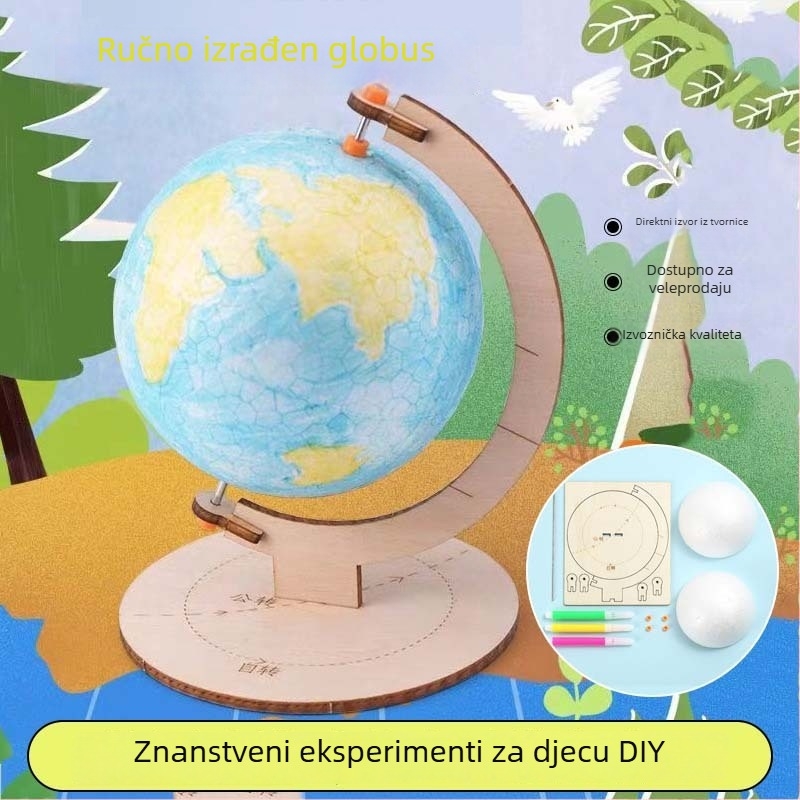 Ručni drveni stroj za pletenje za djecu – edukativna drvena igračka za intelektualni razvoj (ne-električni, DIY, uzrast 7–14)