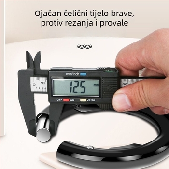 Zamka za planinski bicikl – protiv krađe, podkovasti oblik, prijenosna s čvrstom glavom; Marka Powerful merchant, Model 1, Novi kineski stil.