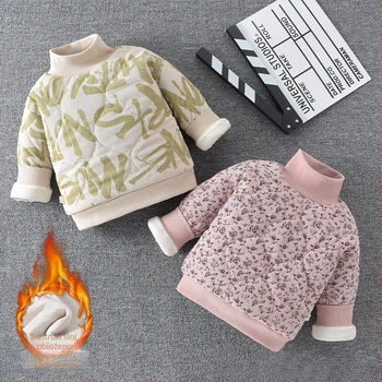 Dječji Corduroy kaput s trostrukim osnovnim punjenjem, fleece podstava, debeli zimski top, poliestersko punjenje