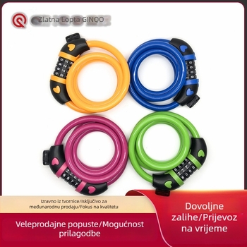Univerzalna kombinacijska brava za bicikl, model 8309, materijal: cink legura; za bicikle, dječje kolica i tricikl; težina 380 g; moderni minimalistički dizajn