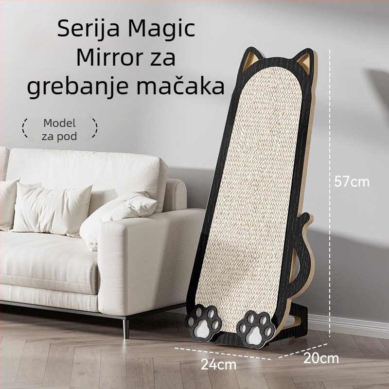 Juta zidni greben za mačke, crtani stil, zaštita kauča, brend Chong Duoduo