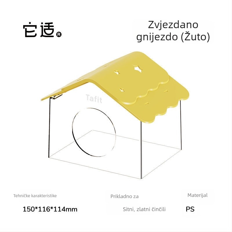 Plastično sklonište za hrčke u kavezu — Tafit/it suits, univerzalna upotreba, za hrčke