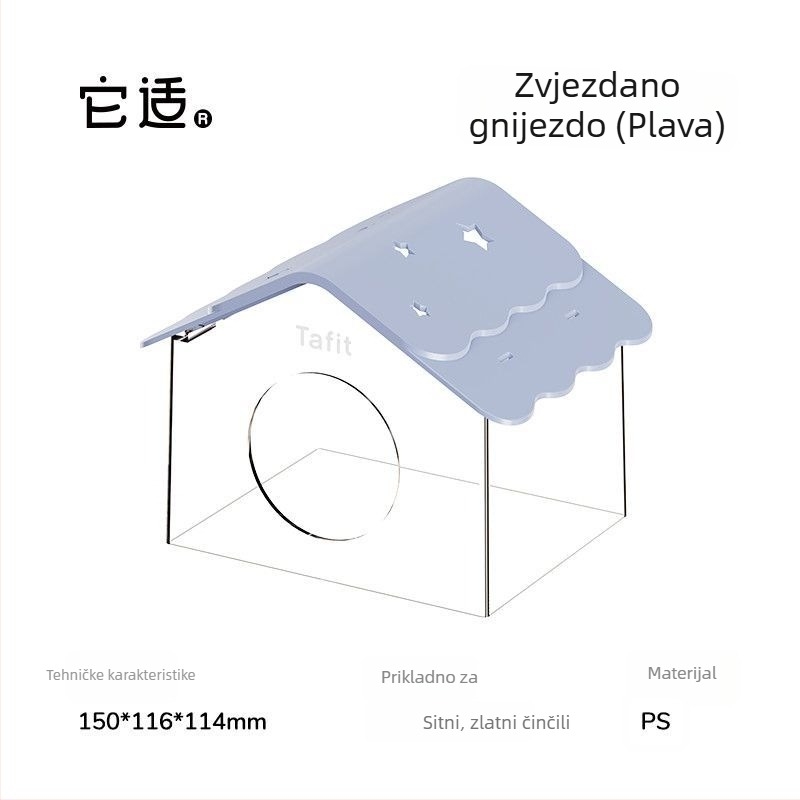 Plastično sklonište za hrčke u kavezu — Tafit/it suits, univerzalna upotreba, za hrčke