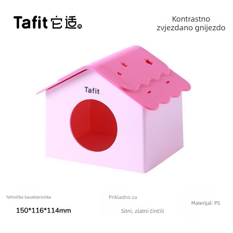 Plastično sklonište za hrčke u kavezu — Tafit/it suits, univerzalna upotreba, za hrčke