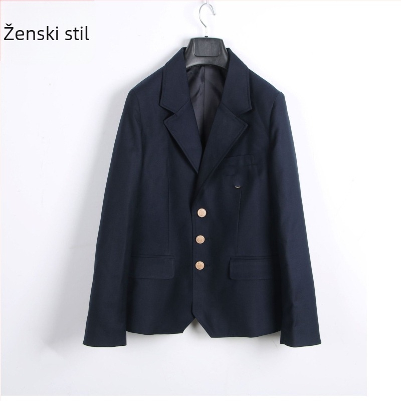 CAMPURE ženski mali sako-kostim, poliester, rever, dugi rukavi, školski stil