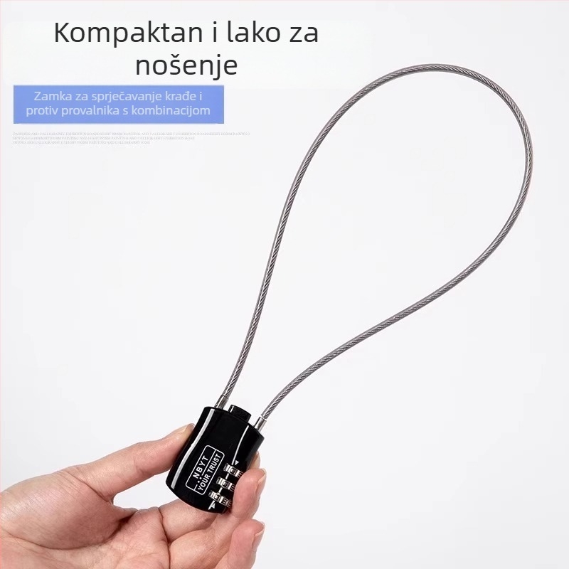 Brava za kacigu motocikla – čelični kabel, model SL-GS, marka Shouli, prilagodba dostupna, moderni minimalistički stil