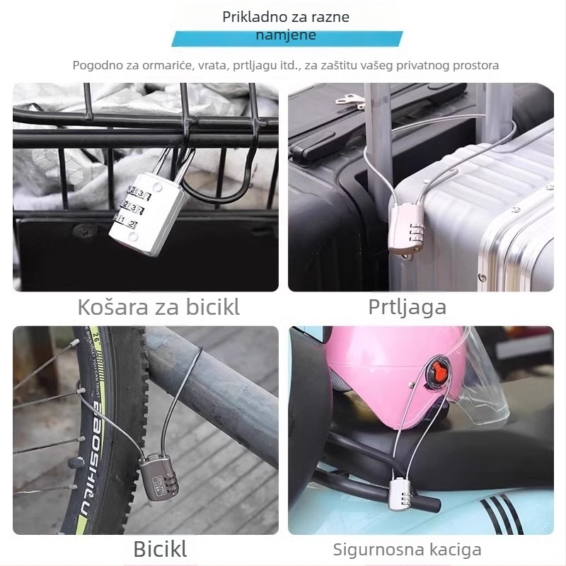 Brava za kacigu motocikla – čelični kabel, model SL-GS, marka Shouli, prilagodba dostupna, moderni minimalistički stil