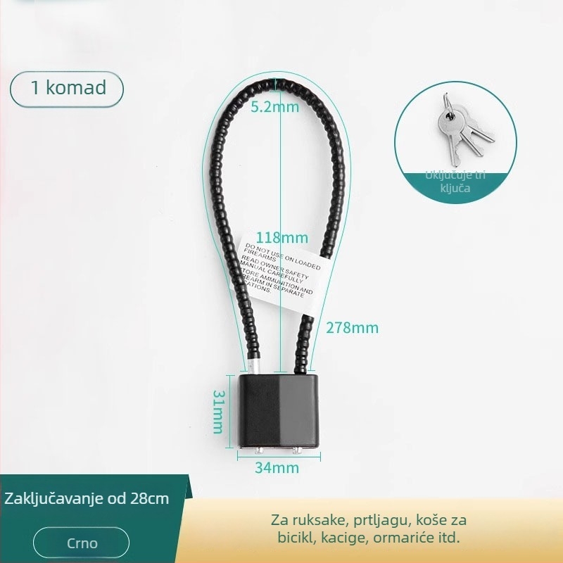 Brava za kacigu motocikla – čelični kabel, model SL-GS, marka Shouli, prilagodba dostupna, moderni minimalistički stil