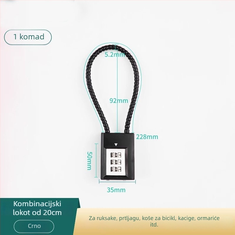 Brava za kacigu motocikla – čelični kabel, model SL-GS, marka Shouli, prilagodba dostupna, moderni minimalistički stil