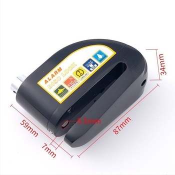 Alarmni disk-ključ s alarmom za motocikle, bicikle i električne romobile • Model D02 • Materijal: aluminijeva legura • Težina: 281 g • Ovlaštena privatna marka: Da • Stil: Lagani luksuz