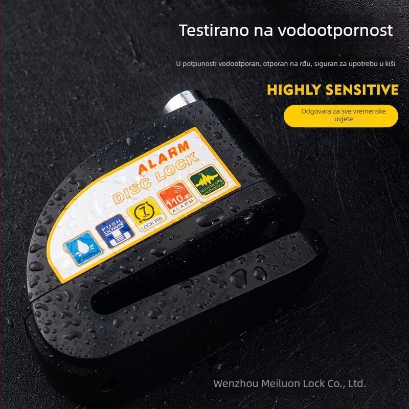 Alarmni disk-ključ s alarmom za motocikle, bicikle i električne romobile • Model D02 • Materijal: aluminijeva legura • Težina: 281 g • Ovlaštena privatna marka: Da • Stil: Lagani luksuz