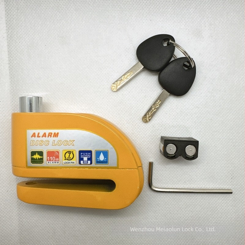 Alarmni disk-ključ s alarmom za motocikle, bicikle i električne romobile • Model D02 • Materijal: aluminijeva legura • Težina: 281 g • Ovlaštena privatna marka: Da • Stil: Lagani luksuz