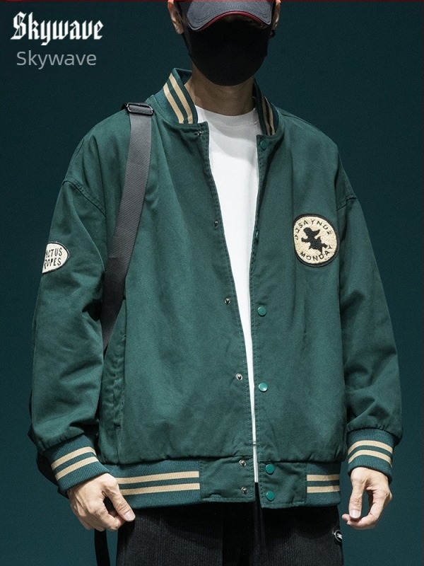 Muška bomber jakna s kapuljačom - 100% pamuk, jednodijelno zatvaranje gumbima, bočni džepovi, rebrasti rub