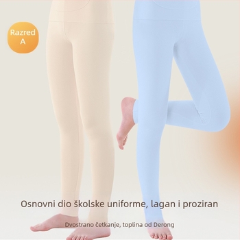 Termalne legice za djevojčice | 86,5% poliester, 13,5% elastan | Jesen zima | Za djecu stariju od 8 godina (iznad 140 cm)