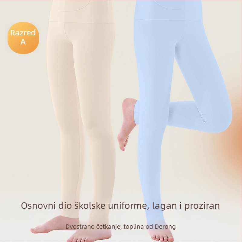 Termalne legice za djevojčice | 86,5% poliester, 13,5% elastan | Jesen zima | Za djecu stariju od 8 godina (iznad 140 cm)