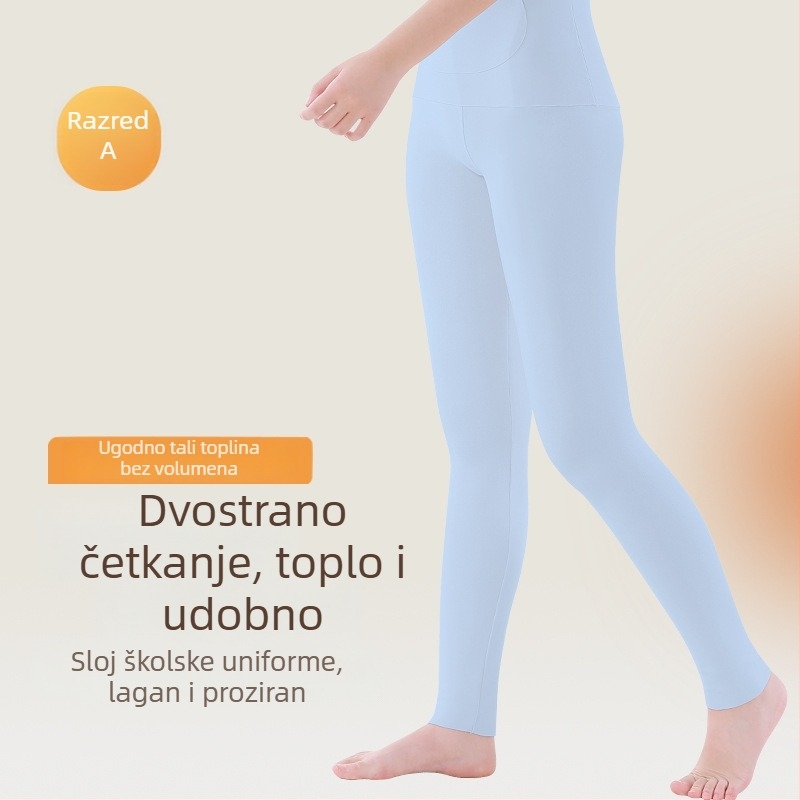 Termalne legice za djevojčice | 86,5% poliester, 13,5% elastan | Jesen zima | Za djecu stariju od 8 godina (iznad 140 cm)