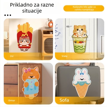 Beifu zidna naljepnica za grebanje mačaka, filc materijal, crtani stil, šifra proizvoda 2211, pakiranje 100 komada