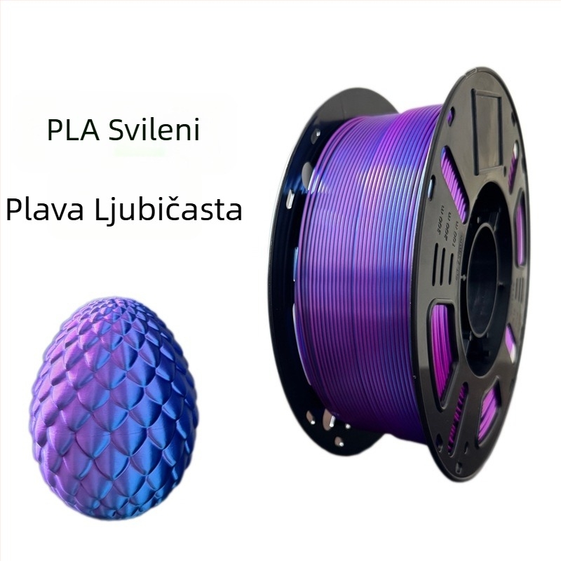 Silk PLA filament za 3D printer, FDM materijal, 1 kg, Točnost ±0,02 mm