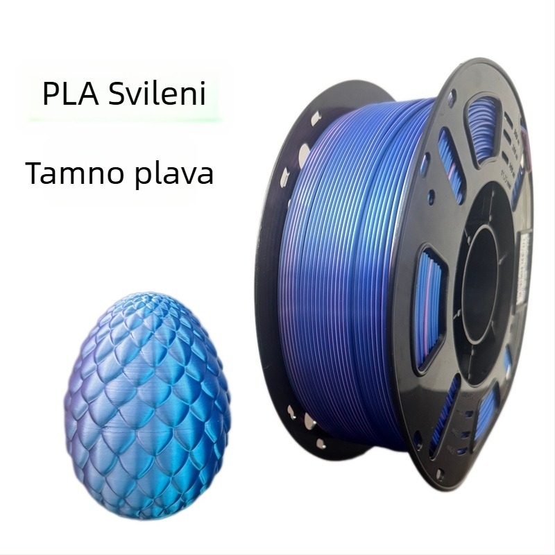 Silk PLA filament za 3D printer, FDM materijal, 1 kg, Točnost ±0,02 mm