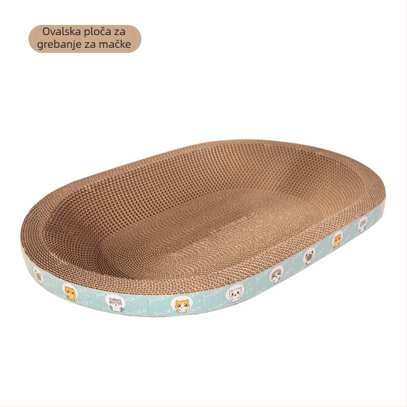 Da da bear Mačja grebalna ploča s gnijezdom, otporna na habanje i grebanje, od valovitog kartona, za sve sezone