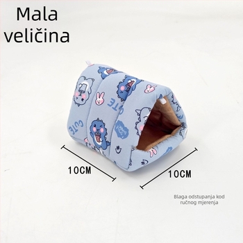 Hamsterovo pamukovo gnijezdo za zimu — toplo viseće gnijezdo za mala kućna ljubimca, debela konstrukcija