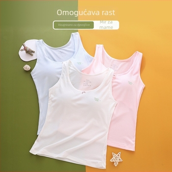 Dugi potkošuljak za djevojčice u razdoblju rasta – gimnazija i srednja škola, viskozna tkanina, puni čašak, tanak oblikovan oblik, stražnje kopčanje s tri reda kukica i očiju, ramena tipa Y, pogodan za sve sezone