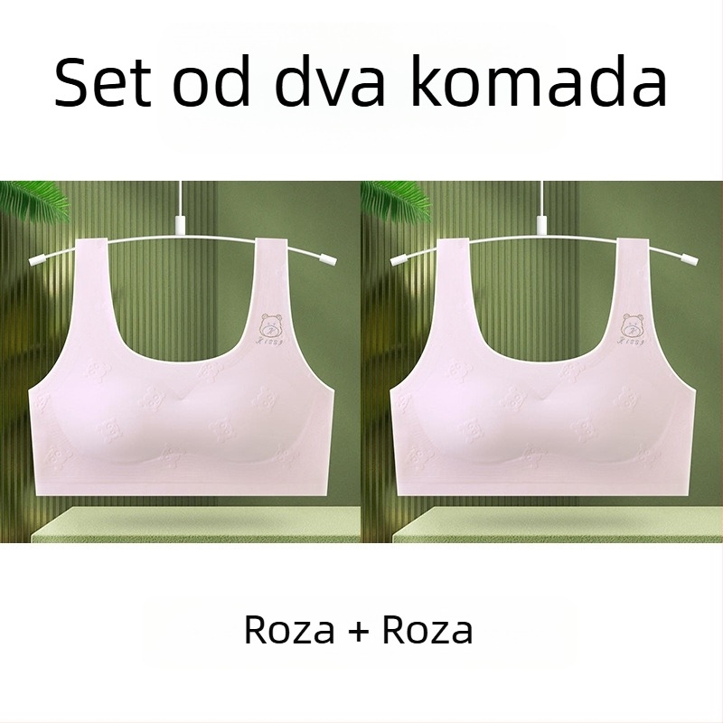 Djevojački grudnjak u stilu veste, vanjski pamuk, glavni materijal spandeks, podstava spandeks, 3/4 kupa, srednje oblikovani kupa
