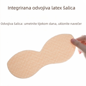 Vesta za djevojčice rastućeg tipa, bez žica, latexne košarice, prozračni najlon, fiksni naramenice, za uzrast 9–13 godina