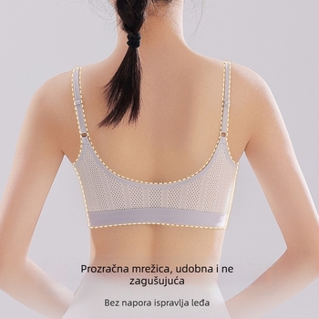 Dječji grudnjak u stilu prsluka, tube top, košar 3/4, tanak oblikovan košar s pjenom, najlon tkanina, podstava od spandeksa
