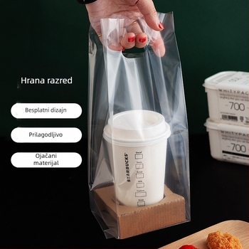 Torba za čaše za piće, dvostruka konstrukcija, pogodna za 1–4 čaše, opcije pladnja: papirnati ili bijeli