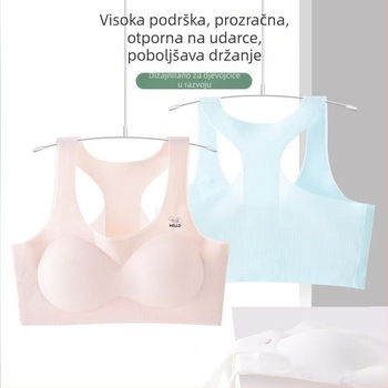 Pamukasta grudnjica za djevojčice 9–13 godina, mekani čelični prsten, košarice tanke na vrhu i debele na dnu, prozračna podstava
